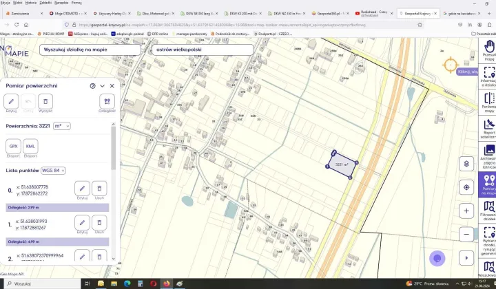 Działka budowlana Ostrów Wielkopolski Pruślin, ul. Leszczynowa