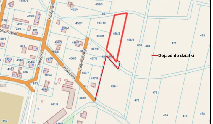 Działka budowlana Minkowice Oławskie, ul. Kolejowa