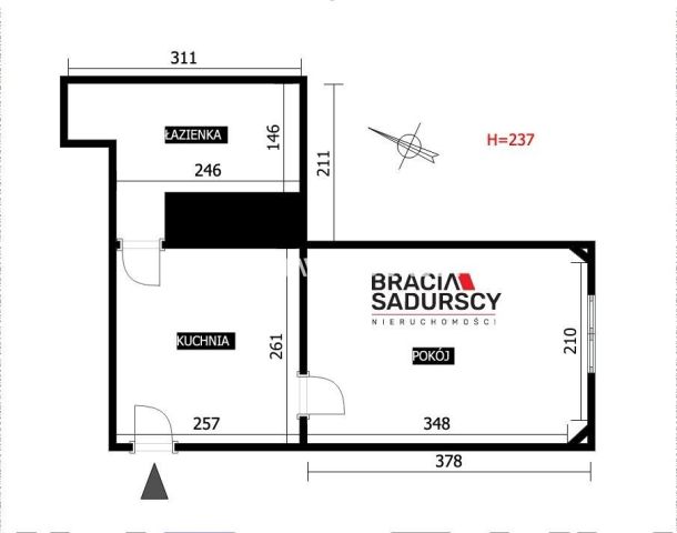 Mieszkanie 1-pokojowe Kraków Stare Miasto, ul. Bonerowska. Zdjęcie 20