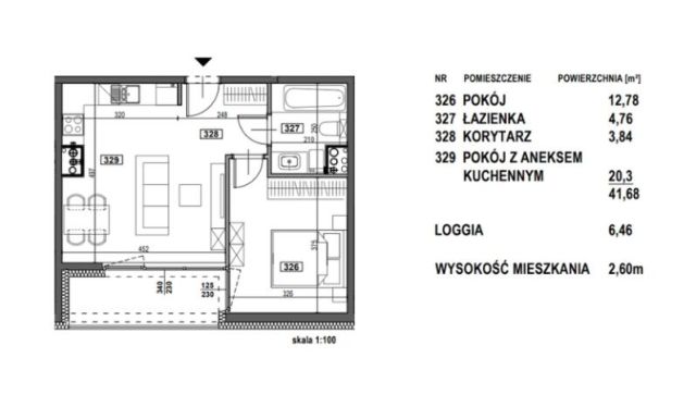 Mieszkanie 2-pokojowe Tychy Żwaków, ul. Żorska. Zdjęcie 6