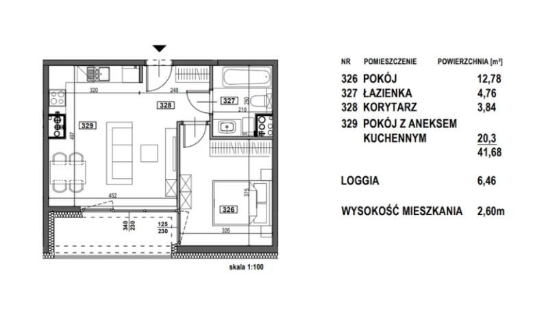 Mieszkanie 2-pokojowe Tychy Żwaków, ul. Żorska. Zdjęcie 6