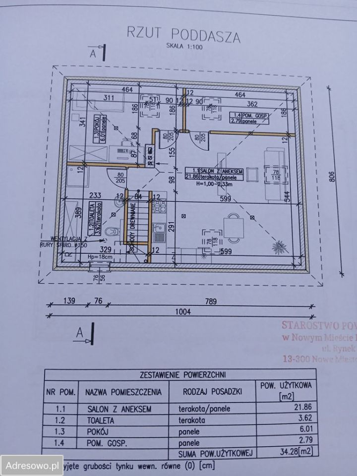 dom wolnostojący, 3 pokoje Nowe Miasto Lubawskie, ul. Kornatki. Zdjęcie 18