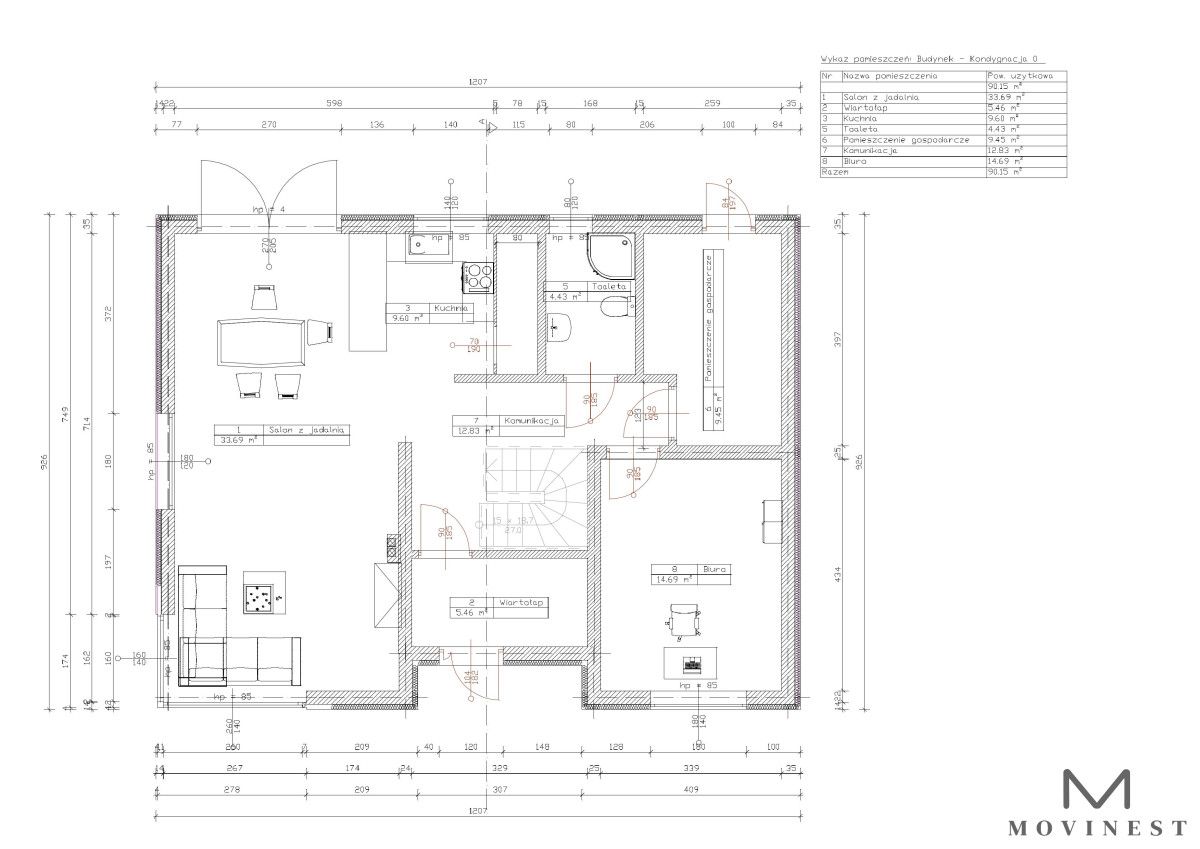 dom wolnostojący, 5 pokoi Mogilno, ul. 17 Maja. Zdjęcie 13