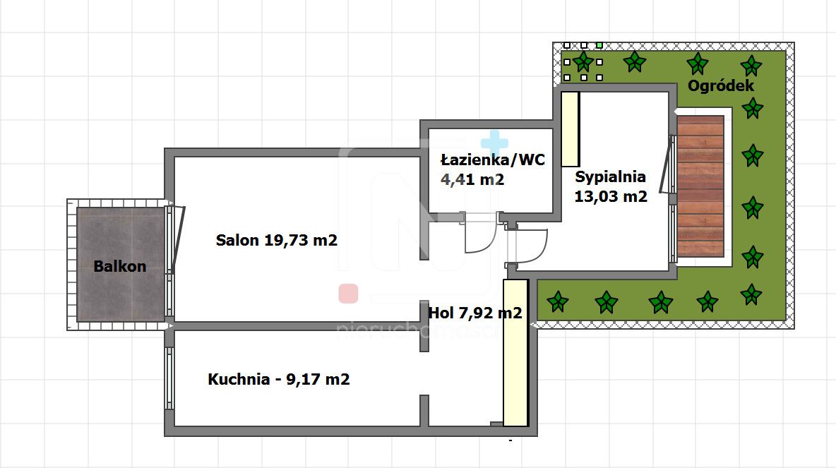Mieszkanie 2-pokojowe Warszawa Żoliborz, ul. Kaliny Jędrusik. Zdjęcie 14