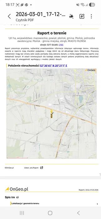 Działka inwestycyjna Płońsk. Zdjęcie 3