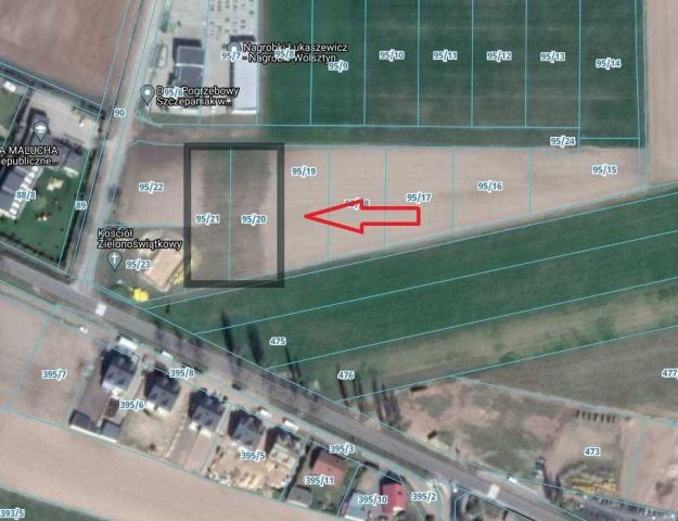 Działka budowlana Komorowo. Zdjęcie 1