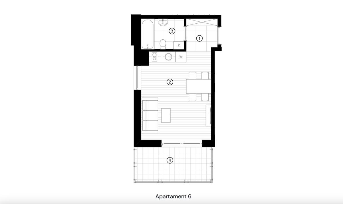 Mieszkanie 1-pokojowe Kraków, ul. Anny Libera. Zdjęcie 13