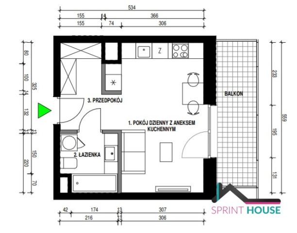 Mieszkanie 1-pokojowe Warszawa Wola, ul. Gumińska. Zdjęcie 11