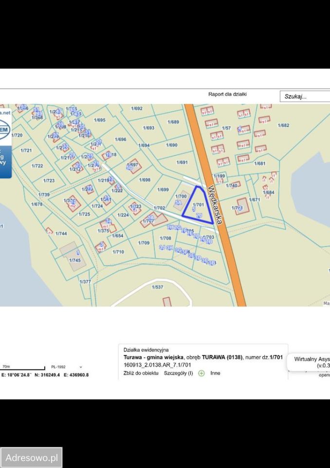 Działka inwestycyjna Turawa, ul. Wędkarska