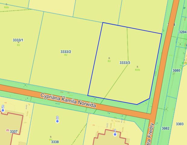 Działka budowlana Oborniki Śląskie, ul. Cypriana Kamila Norwida. Zdjęcie 1