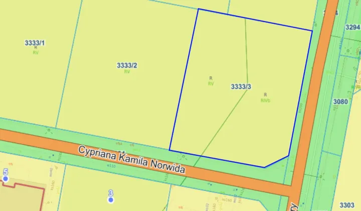 Działka budowlana Oborniki Śląskie, ul. Cypriana Kamila Norwida