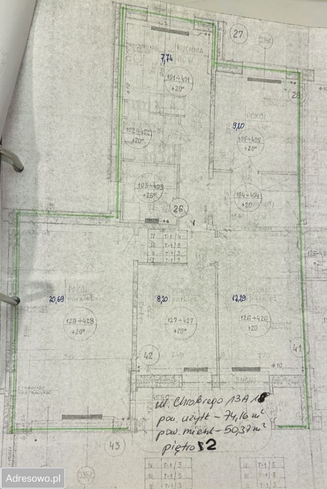 Mieszkanie 4-pokojowe Radom Śródmieście, ul. Bolesława Chrobrego