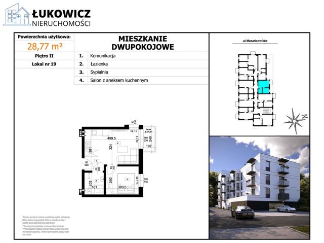 Mieszkanie 2-pokojowe Czechowice-Dziedzice, ul. Mazańcowicka. Zdjęcie 14