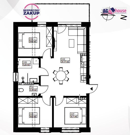 Mieszkanie 3-pokojowe Ostrowo, ul. Zabytkowa. Zdjęcie 30