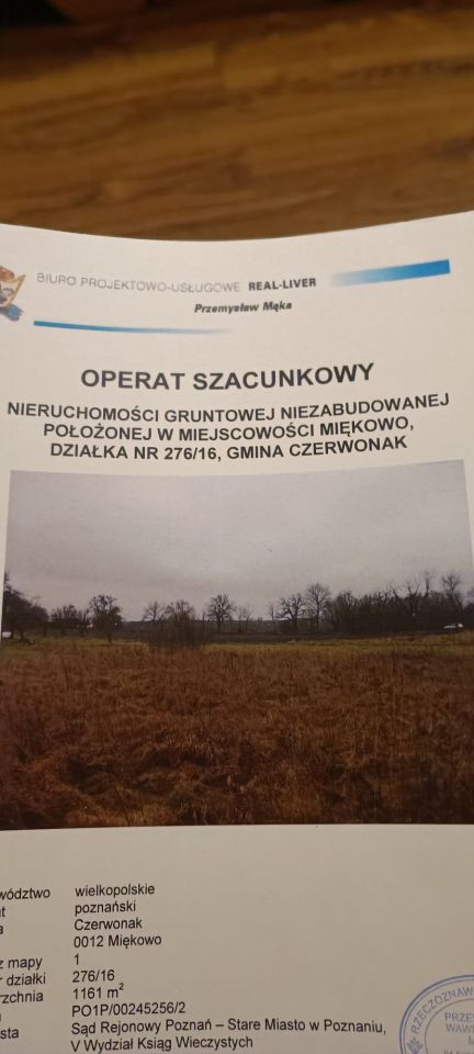 Działka inwestycyjna Miękowo. Zdjęcie 2