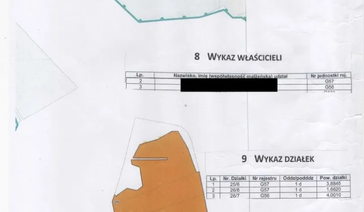 Działka leśna Możne