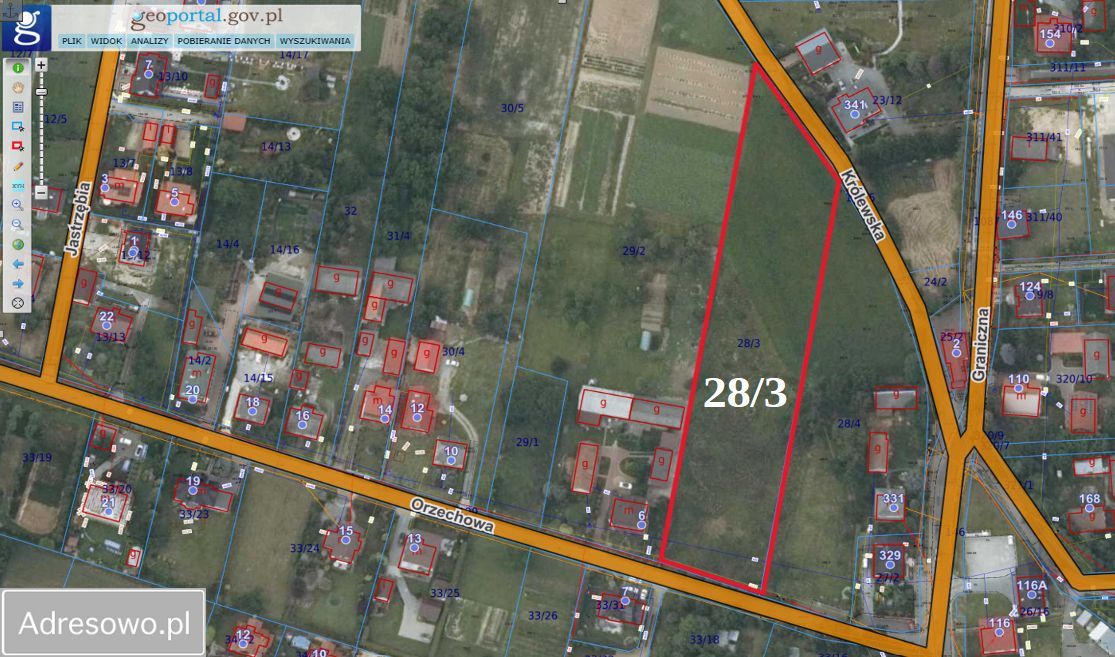 Działka budowlana Górna Wieś, ul. Orzechowa. Zdjęcie 5