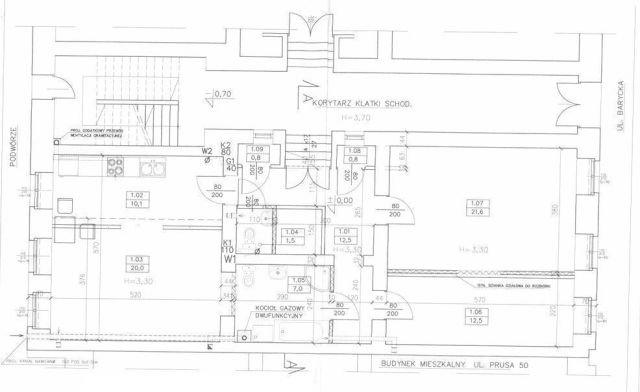 Mieszkanie 3-pokojowe Wrocław Śródmieście, ul. Barycka. Zdjęcie 3