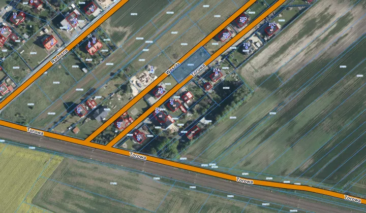 Działka budowlana Mechnice, ul. Torowa
