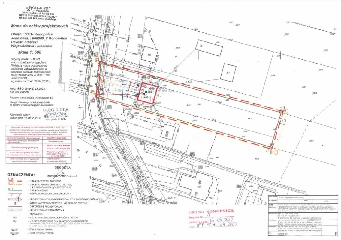 Działka budowlana Konopnica. Zdjęcie 5