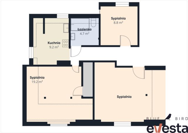 Mieszkanie 3-pokojowe Wrocław, ul. Jeleniogórska. Zdjęcie 15