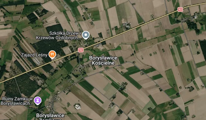 Działka inwestycyjna Borysławice Kościelne