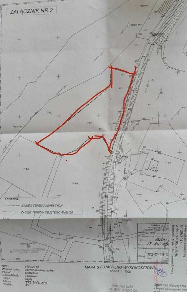 Działka budowlana Kajny. Zdjęcie 3