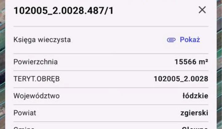 Działka rolna Wola Mąkolska