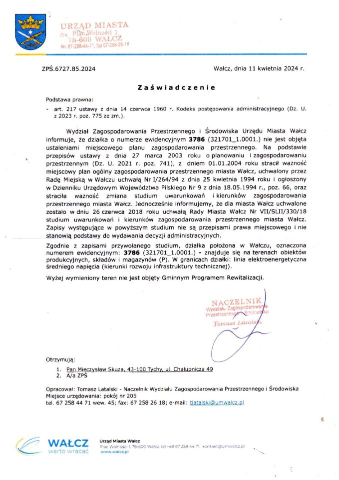 Działka inwestycyjna Wałcz Centrum, ul. Bydgoska. Zdjęcie 6