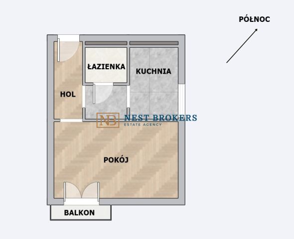 Mieszkanie 1-pokojowe Kraków Nowa Huta, os. Słoneczne. Zdjęcie 8