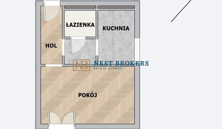 Mieszkanie 1-pokojowe Kraków Nowa Huta, os. Słoneczne