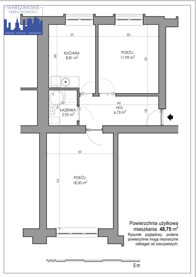 Mieszkanie 3-pokojowe Warszawa Bielany, ul. Efraima Schroegera. Zdjęcie 8