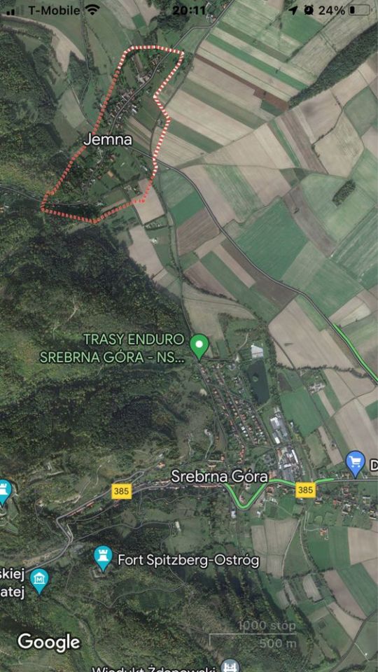 Działka budowlana Jemna. Zdjęcie 3