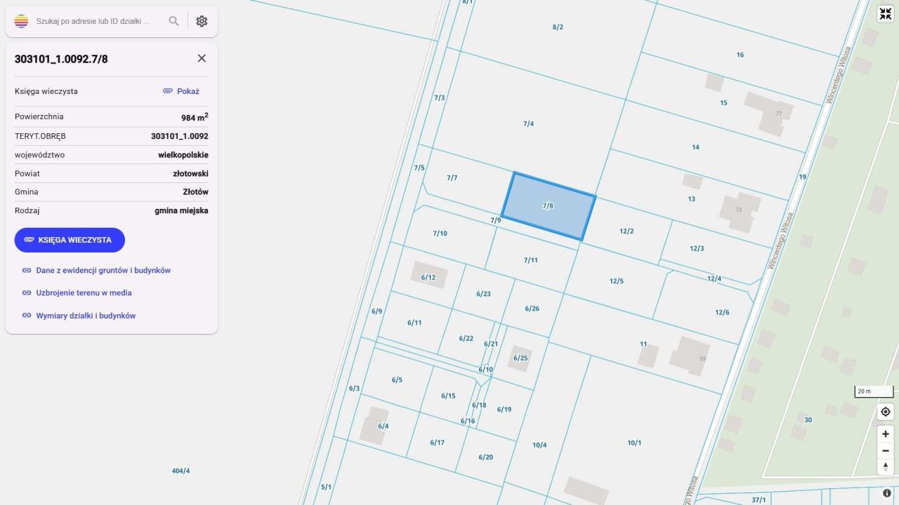 Działka budowlana Złotów, ul. Kresowiaków
