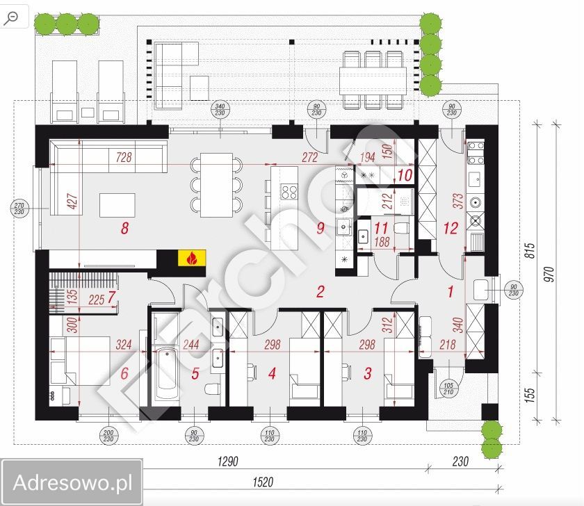 dom wolnostojący, 4 pokoje Janów