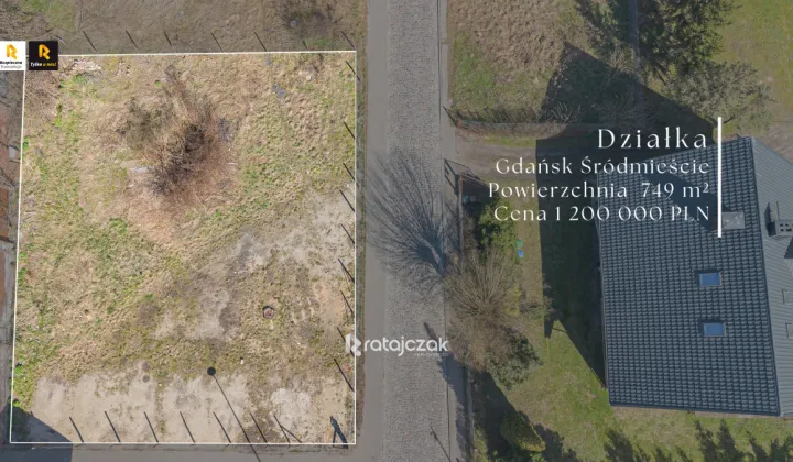 Działka budowlana Gdańsk Śródmieście, ul. Tadeusza Rejtana