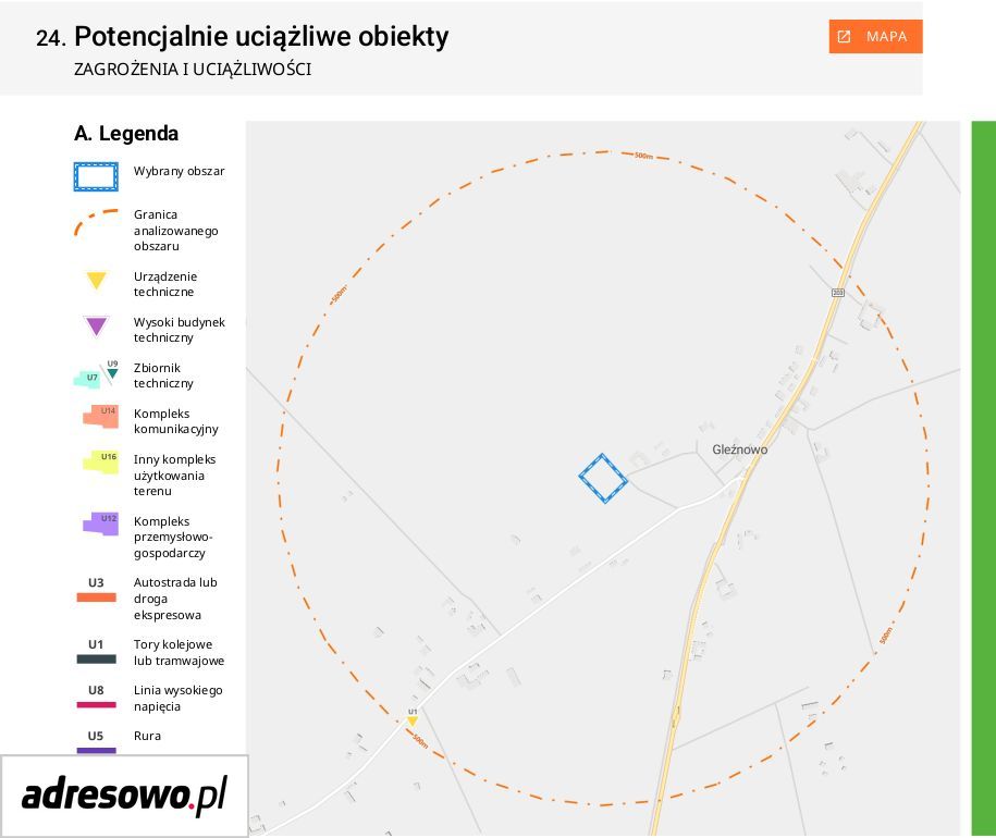 Działka budowlana Gleźnowo. Zdjęcie 14