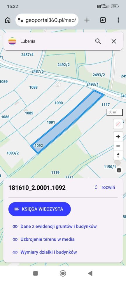 Działka rolna Lubenia. Zdjęcie 2