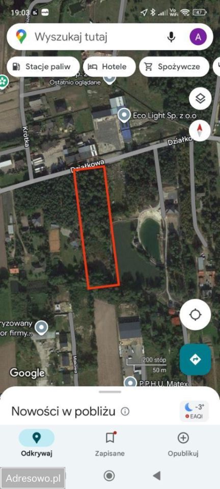 Działka budowlana Borek. Zdjęcie 4