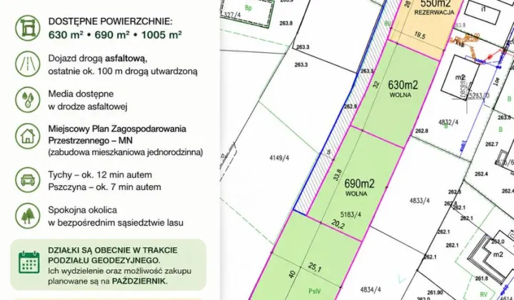 Działka budowlana Piasek, ul. Leśna