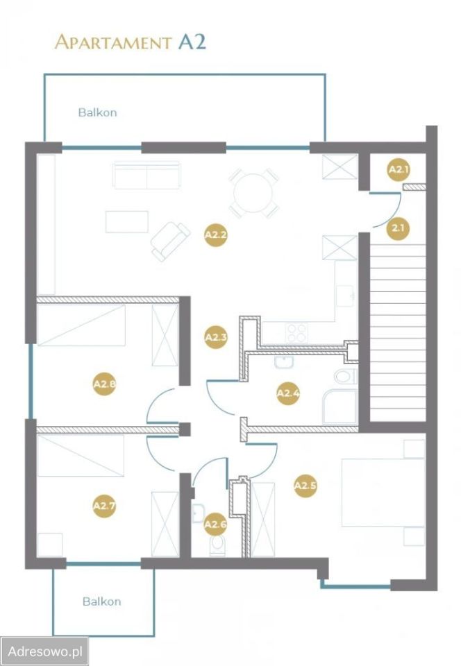 Mieszkanie 4-pokojowe Bielsko-Biała Kamienica, ul. Kowalska. Zdjęcie 3
