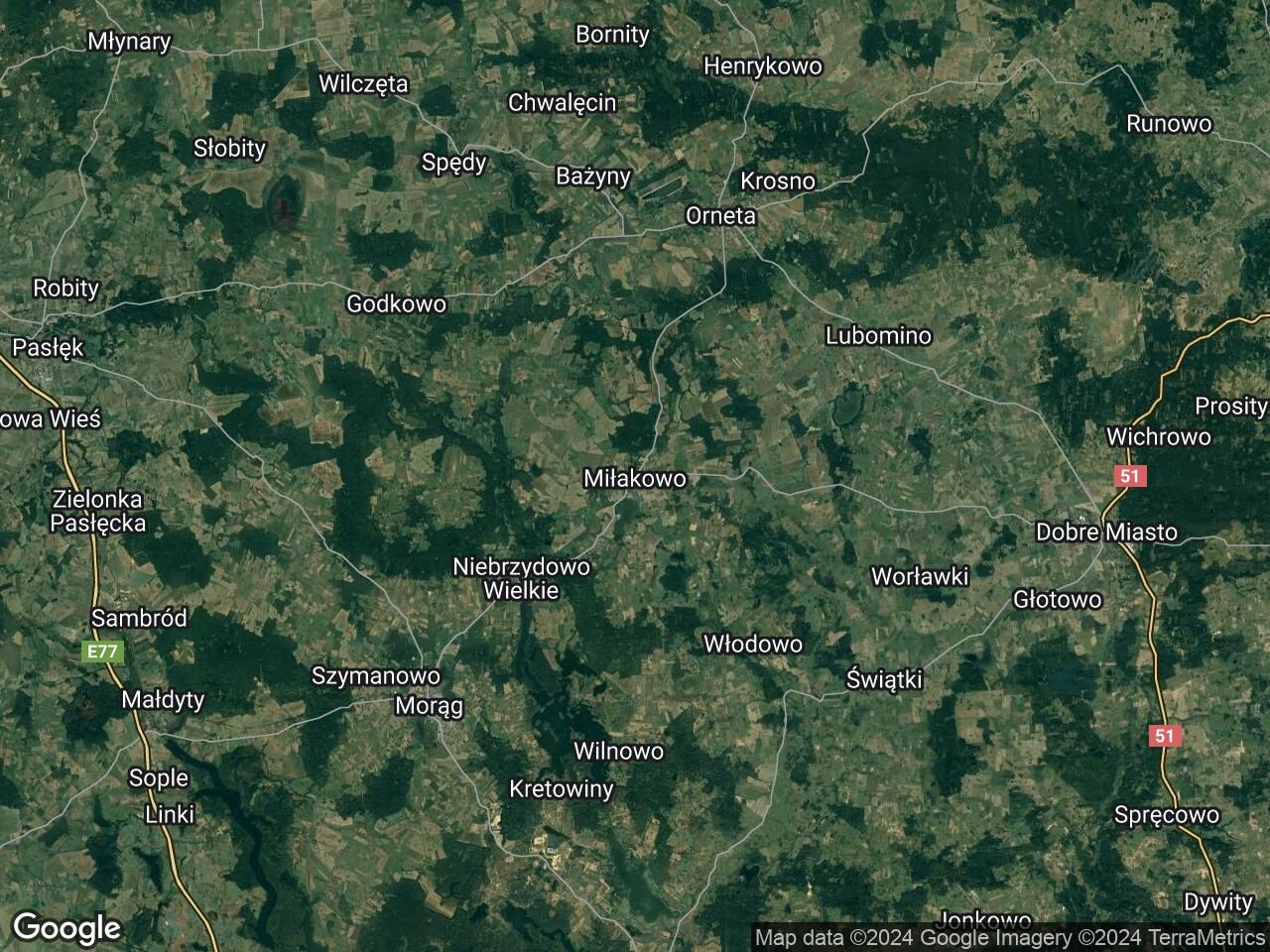 Działka inwestycyjna Miłakowo, ul. o. Władysława Włodyki