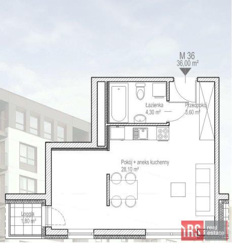 Mieszkanie 2-pokojowe Kraków Zabłocie, ul. Ślusarska. Zdjęcie 15