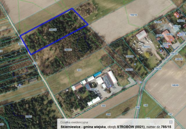 Działka inwestycyjna Strobów. Zdjęcie 1