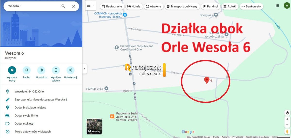 Działka budowlana Orle, ul. Wesoła. Zdjęcie 17