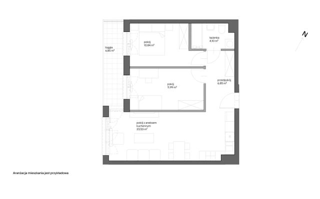 Mieszkanie 3-pokojowe Kraków Bieżanów, ul. Henryka i Karola Czeczów. Zdjęcie 7