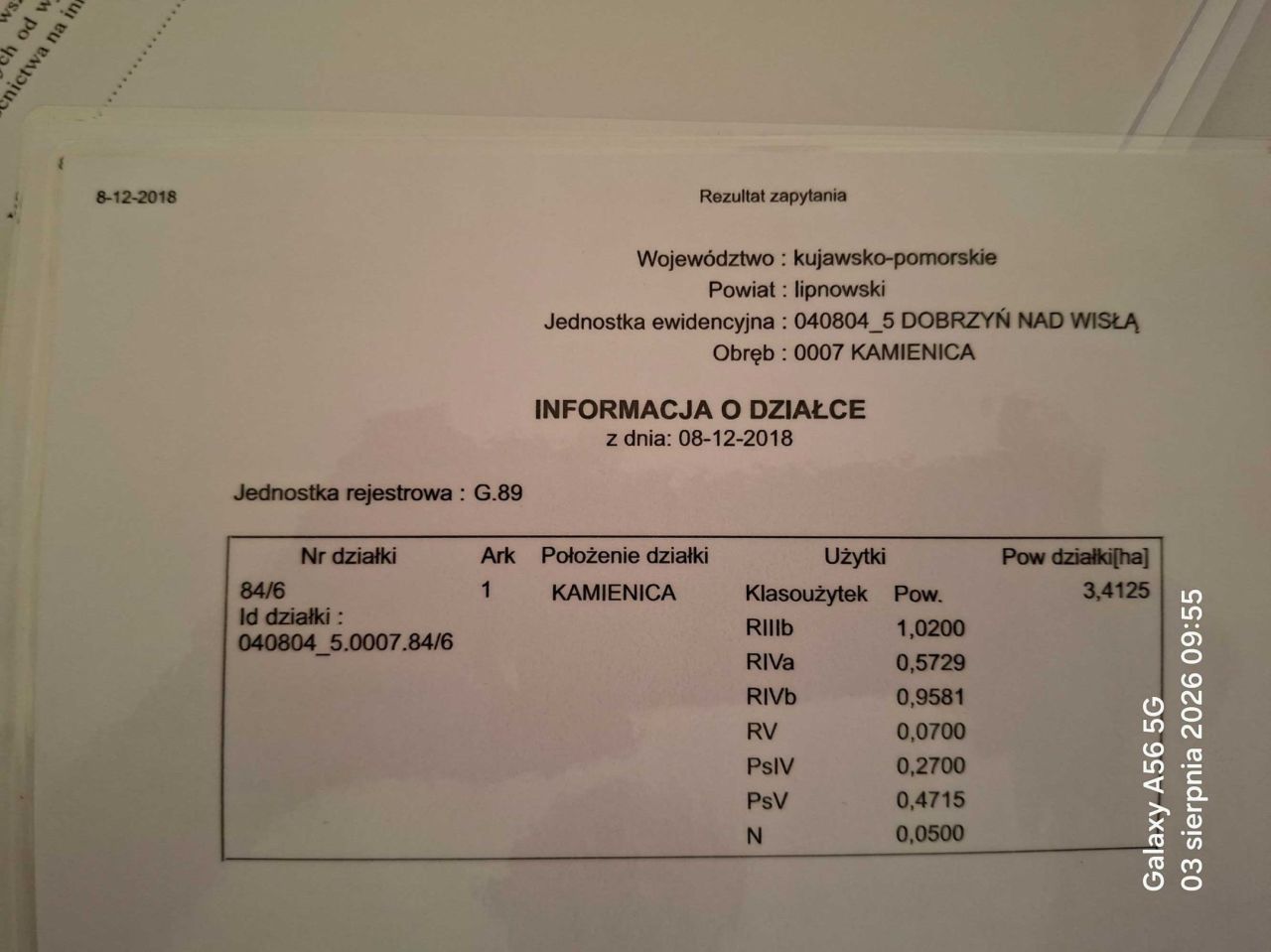 Działka rolna Kamienica. Zdjęcie 3