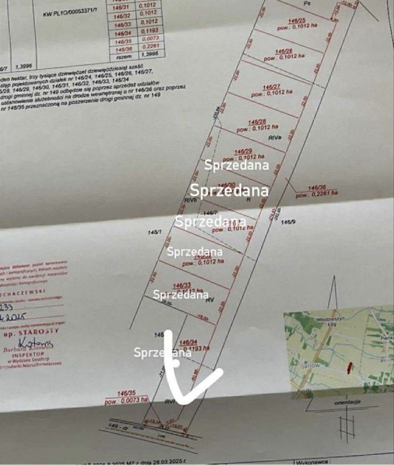 Działka budowlana Janów. Zdjęcie 4