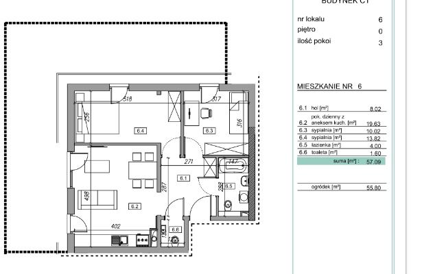 Mieszkanie 3-pokojowe Kraków. Zdjęcie 18