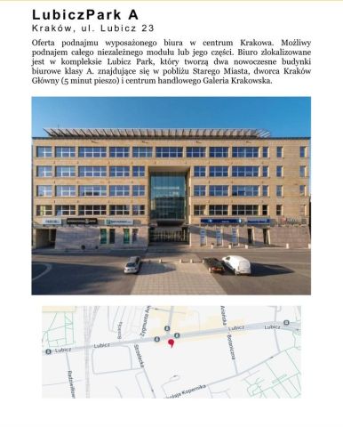 Biuro Kraków Śródmieście, ul. Lubicz. Zdjęcie 1